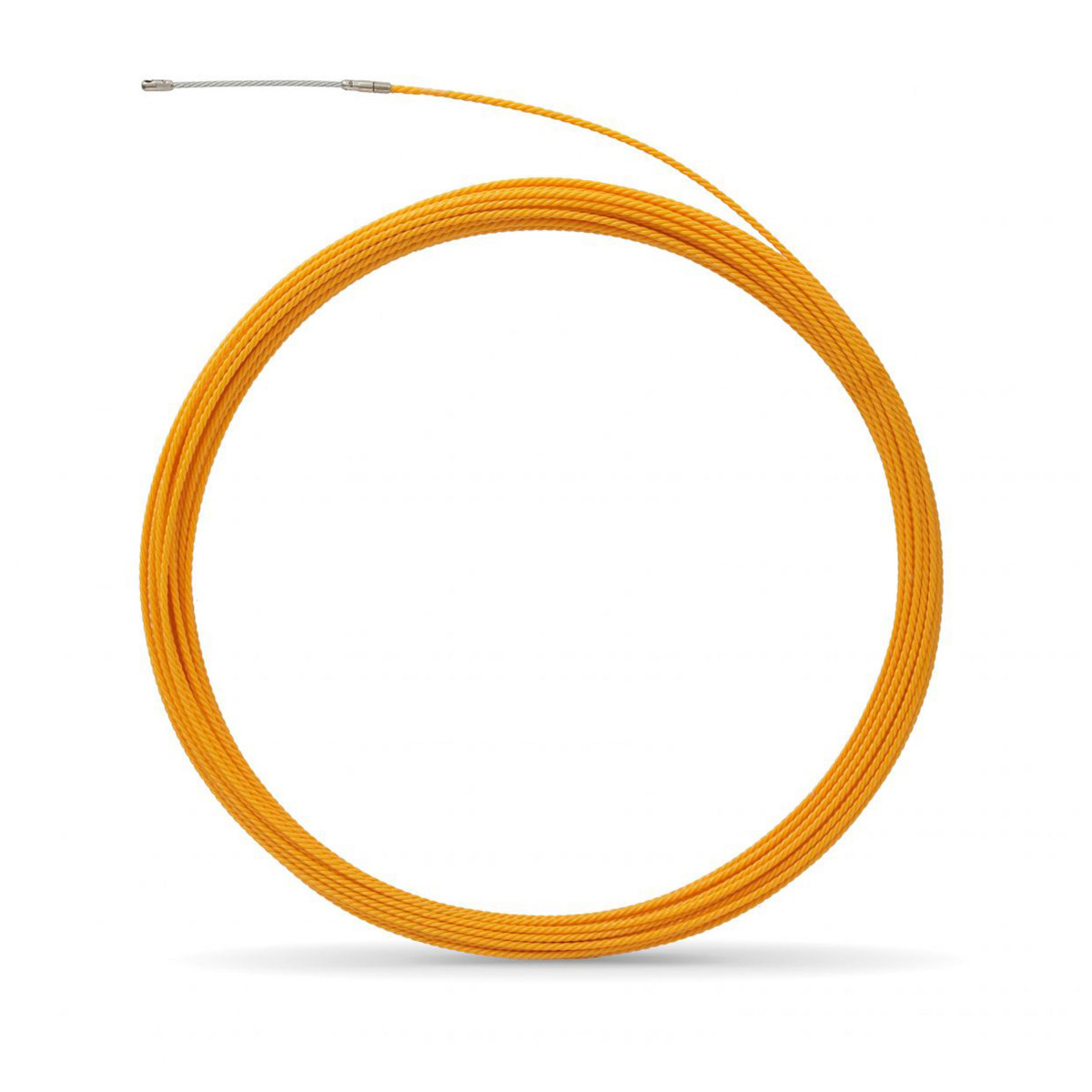 Tire fil nylon de 20m orange Ø4mm à embout interchangeable