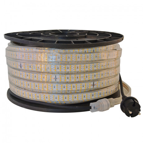 Ruban LED de chantier 230V sur enrouleur - 50 mètres - 13,5W/m
