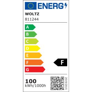 Projecteur LED extérieur à fixer extra plat 100W noir