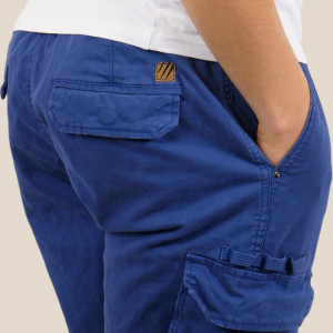 Pantalon Cargo bleu coupe droite FEROCE