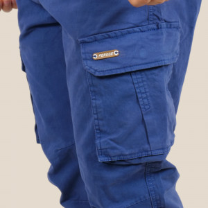 Pantalon Cargo bleu bas resserré FEROCE