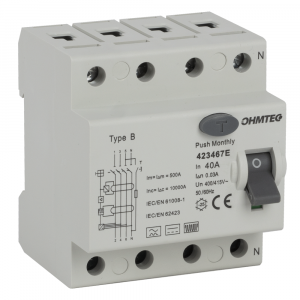 Interrupteur différentiel 3P+N 6kA, 40A type B