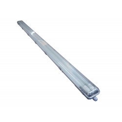 Réglette étanche à tube LED 2*24W CCT - câblage traversant