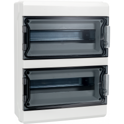 Tableau électrique étanche nu 2 rangées 13 modules